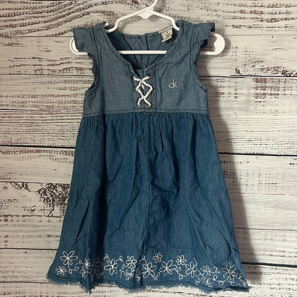 Blue denim Calvin Klein dress size 4t